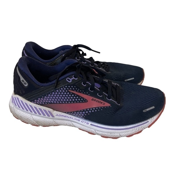Women’s BROOKS Adrenaline GTS 22 Sneakers Shoes Navy - Picture 4 of 9